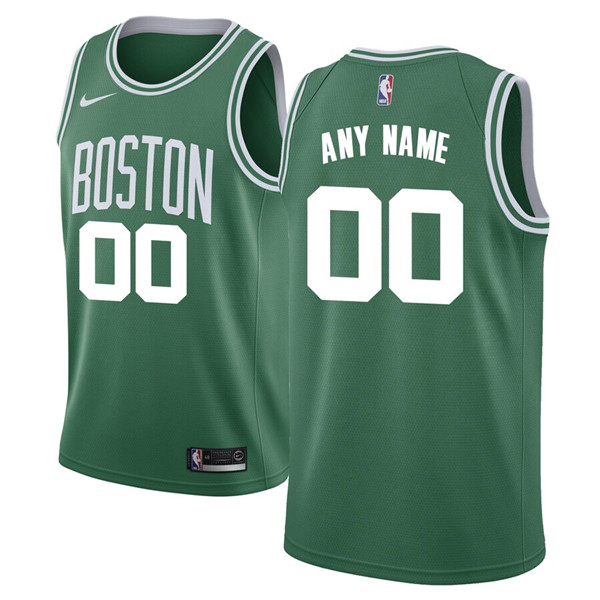 Men's Boston Celtics Active Player Green Custom Stitched NBA Jersey